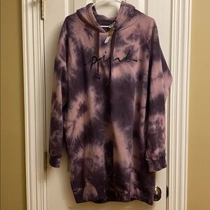 NEW WITH TAGS VS PINK Sweatshirt Dress Large